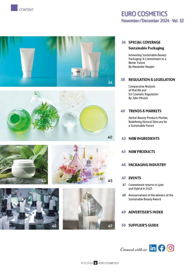 Euro Cosmetics Magazine - Jan./Feb. 2025 - Image 3